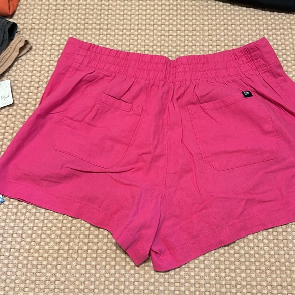 New Pink Gap Linen Shorts size Large - Picture 2 of 3